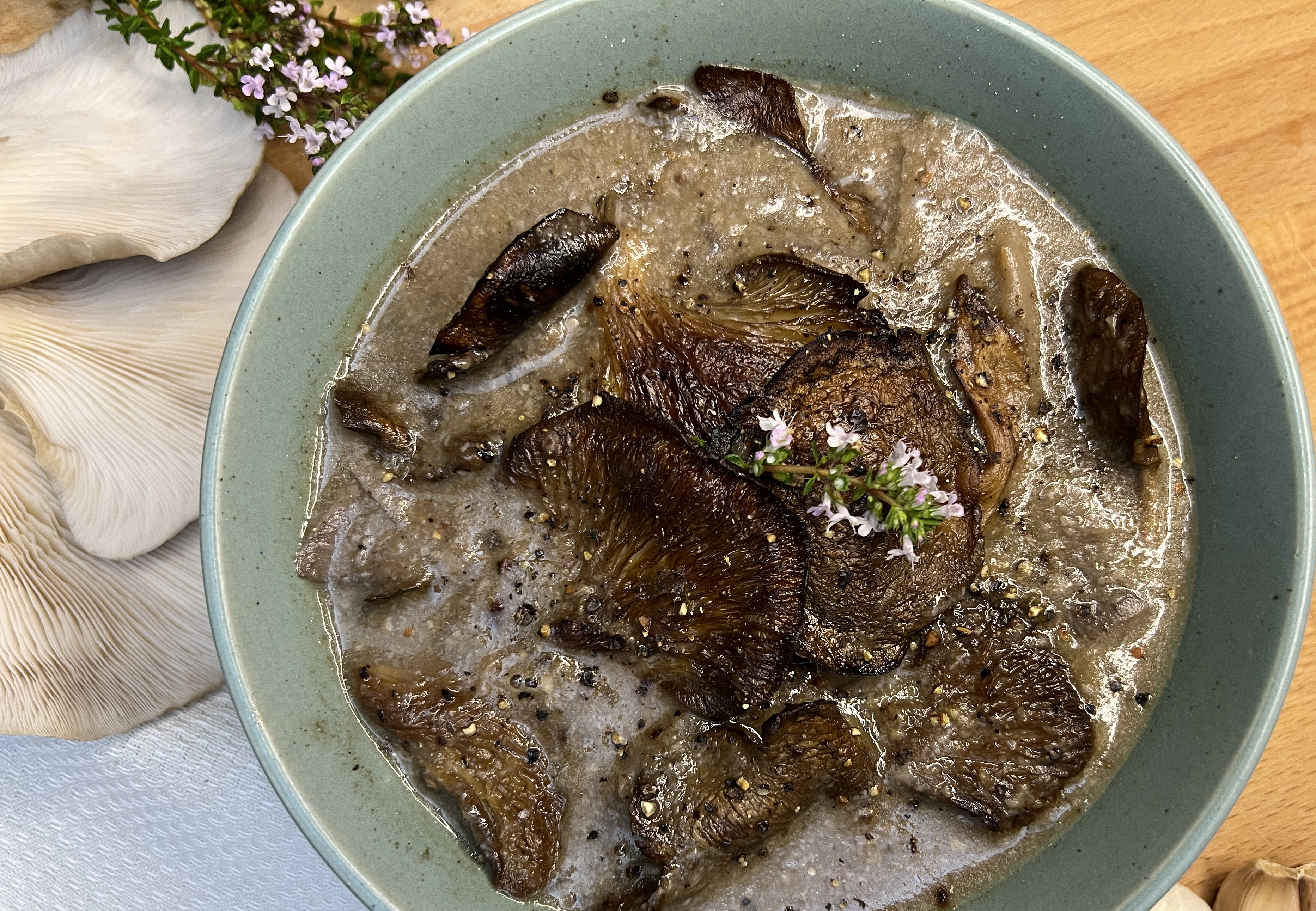 Cream of Oyster Mushroom and Tawaka Soup – House of Fungi