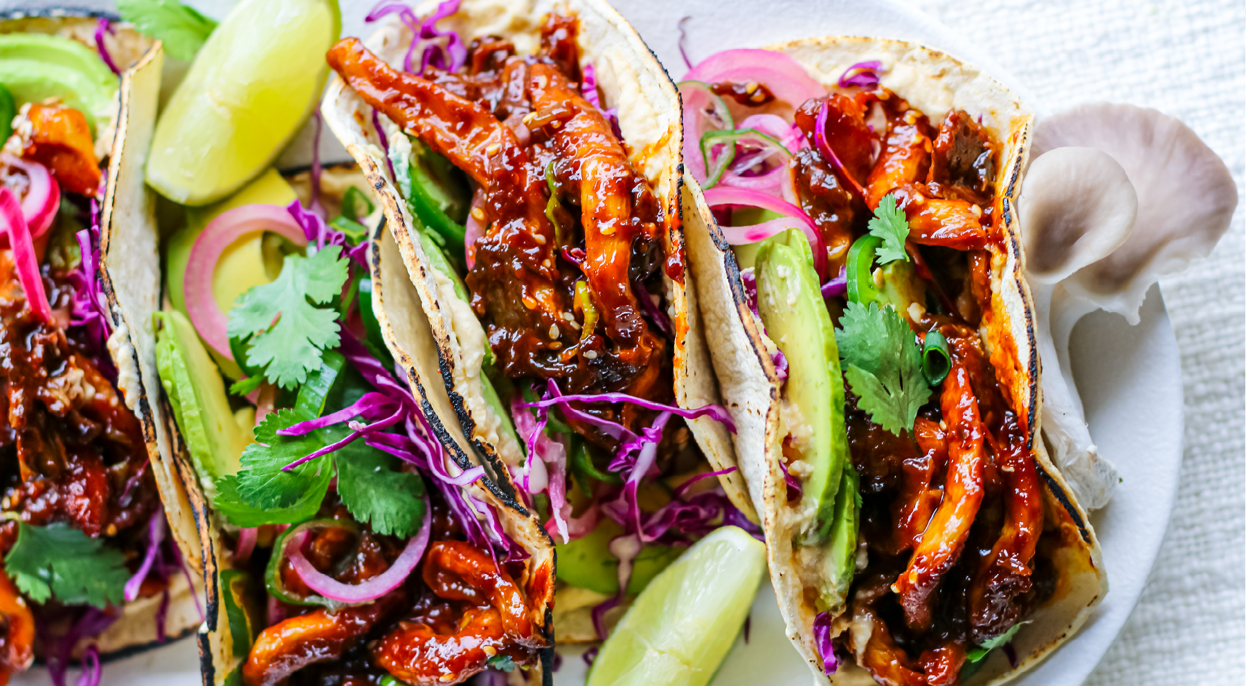 BBQ Glazed Oyster Mushroom Tacos – House of Fungi